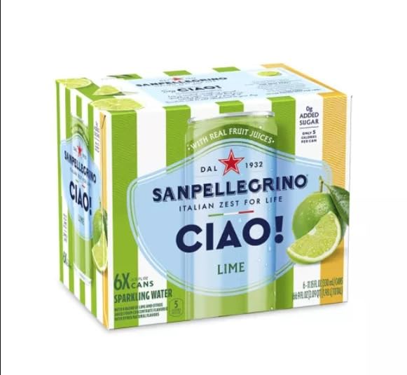KD Chocolates Lime Sparkling Water, Low-Cal, 0g Added Sugar,