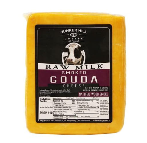Generic Smoked Raw Milk Gouda Cheese Half Loaf 3.5 lb