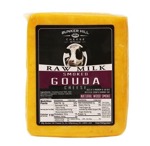 Generic Smoked Raw Milk Gouda Cheese Half Loaf 3.5 lb