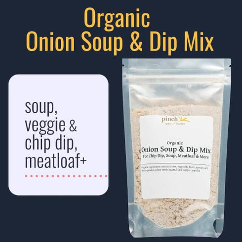 8 Organic Onion Soup and Dip Mix-Essential for Dips, Meatloaf and More ounce