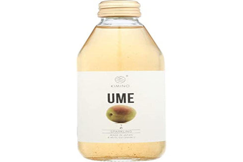KIMINO DRINKS Sparlking Ume Juice, 8.45 FZ (Pack of 6)