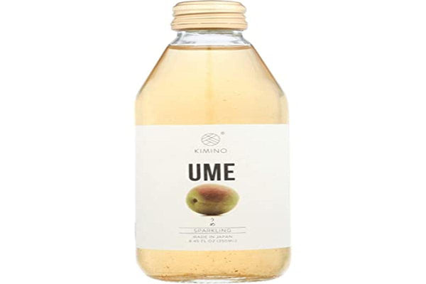KIMINO DRINKS Sparlking Ume Juice, 8.45 FZ (Pack of 6)