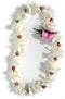Hawaii Flower Lei Flower Lei - Single Strand White Orchid and Rose Flower Lei