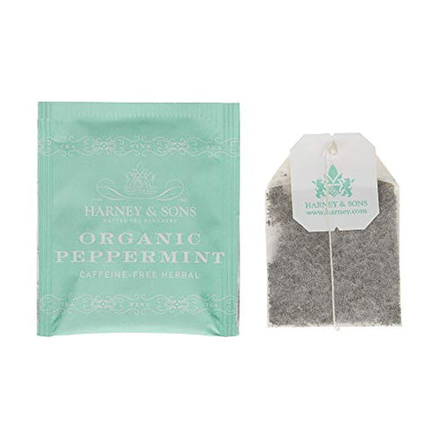 1.76oz/50g (50 Harney & Sons Organic Peppermint Tea Tea Bags)