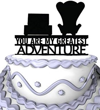 Meijiafei Wedding Cake Topper, Up You Are My Greatest Adventure for Celebration Party Supplies