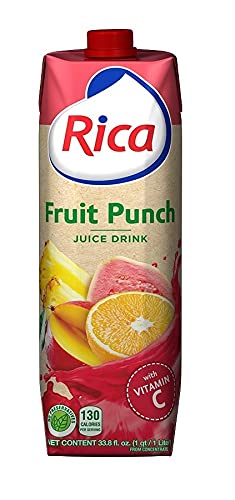 Rica Fruit Punch Drink Lt With Vitamin C (6Pack)