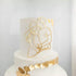 lvbeybc 2PCS Gold Oh Baby Cake Topper with Pregnant Silhouette,Pregnant Mom Dad Couple Design,Gender Reveal Cake