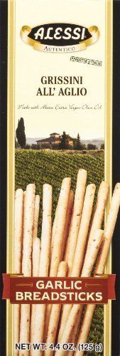 ALESSI BREADSTICK THIN GARLIC, 4.4 OZ by Alessi