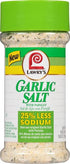 25% 5.62 oz (Pack 2) Lawry's Less Sodium Garlic Salt With Parsley