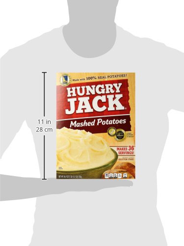26.7 Hungry Jack Instant Mashed Potatoes, Naturally Flavored - Family Size Ounce Box
