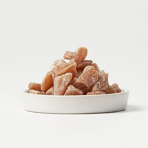 Homtiem Dried Crystallized Ginger (16 Ounce), Soft Chews and Candied Delicious Gingers, Perfect for Baking and Relief