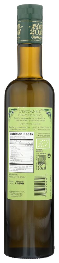 L'Estornell 16.9 oz Organic Extra Virgin Olive Oil from Spain