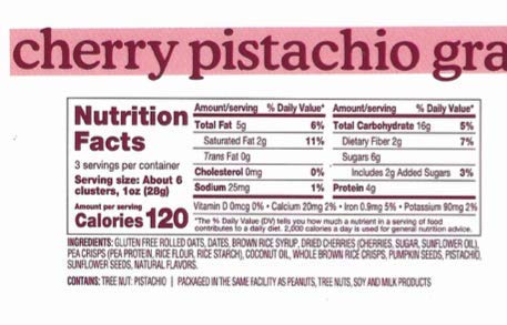 3 oz 3 (Pack 3)) Bcuz Granola Bites (Cherry-Pistachio, Ounces