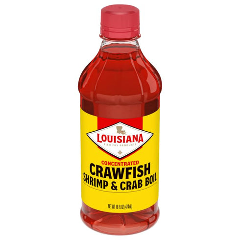 Louisiana Fish Fry Products Crawfish, Shrimp & Crab Concentrated Liquid Boil Seasoning, 16 oz