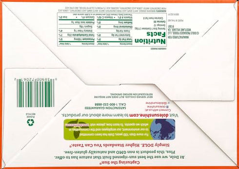 100% 4oz (Pack 24) Dole Fruit Bowls Mandarin Oranges in Juice Snacks, Gluten & Dairy Free, Bulk Lunch Snacks for Kids