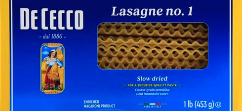 16 Oz (Pack 2) De Cecco Lasagne Pasta