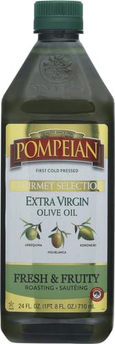 24 Oz Pompeian Gourmet Selection Extra Virgin Olive Oil, Contains Polyphenols, First Cold Pressed, Fl