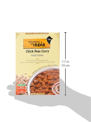 10 Kitchens Of India Ready To Eat Pindi Chana Chick Pea Curry, Ounce