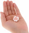 Global Sugar Art Rose Sugar Flowers, Pink Unwired, Very Small, 18 Count
