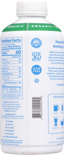 28 MALK Organic Vanilla Almond Milk, FZ