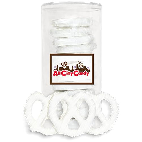 All City Candy Pretzel Twists - Hand-Dipped White Chocolate Covered Pretzel Twists