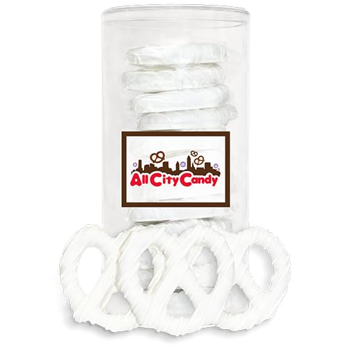 All City Candy Pretzel Twists - Hand-Dipped White Chocolate Covered Pretzel Twists