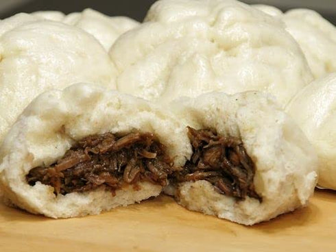 Generic 10x2oz Goldilocks Pork Siopao Select Sliders THAWED