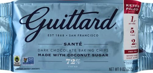 Guittard 72% 9 OZ Sante Dark Chocolate Baking Chips