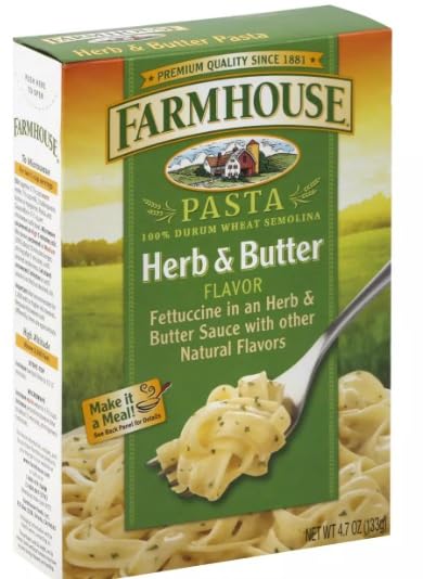 Generic Herb and Butter Fettuccine Pasta 4.7 oz (Pack of 8)