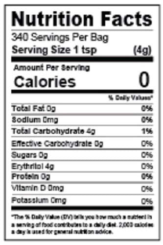 48 Oz Sweet Nature Monk Fruit Sweetener Classic Non GMO Gluten Free Sugar Substitute