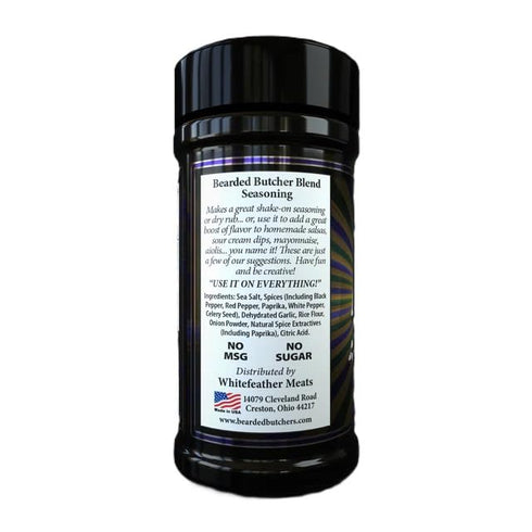 Bearded Butcher Blend Cajun Seasoning, 6 oz - Medium Heat, Try on Soup, Salad, Seafood, and More