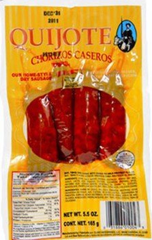 Quijote 4 pack. 5.5 oz 4 packs 16 Chorizos . chorizos per Total chorizos