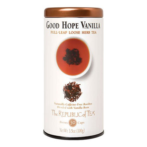 The Republic of Tea Good Hope Vanilla Red Full-Leaf Tea, 3.5 Ounces - 50 Cups