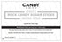 12 White Rock Candy Sugar Sticks - Original Sugar Flavored - Individually Wrapped White Candy Party Favors