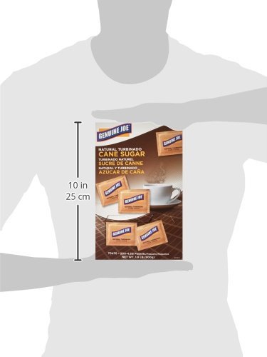 Joe-70470 Packets (Pack 3) Genuine Turbinado Natural Cane Sugar - Brown