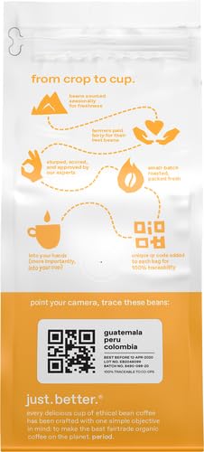 (12 Oz 0.75 Lb (Pack 2) Ethical Bean Fairtrade Organic Coffee, Whole Bean Espresso Coffee Bag), Sweet Espresso Medium