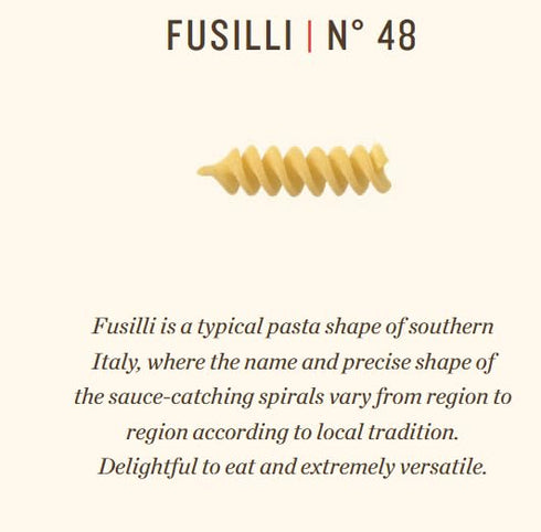 Rummo 48, 1 lb (Pack 14) Fusilli Pasta No. of Non-GMO, Parve, Premium Italian Dry Pasta