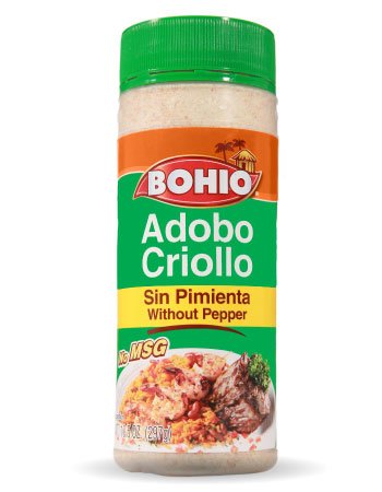 BOHIO Seasoning without Pepper (Adobo Criollo sin Pimienta) Excellent for Chicken, Fish,