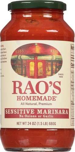 24 oz, (Pack 4) Rao's Homemade Tomato Sauce, Sensitive Formula, All Purpose, Keto Friendly Pasta Sauce, Premium Quality