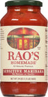24 oz, (Pack 4) Rao's Homemade Tomato Sauce, Sensitive Formula, All Purpose, Keto Friendly Pasta Sauce, Premium Quality
