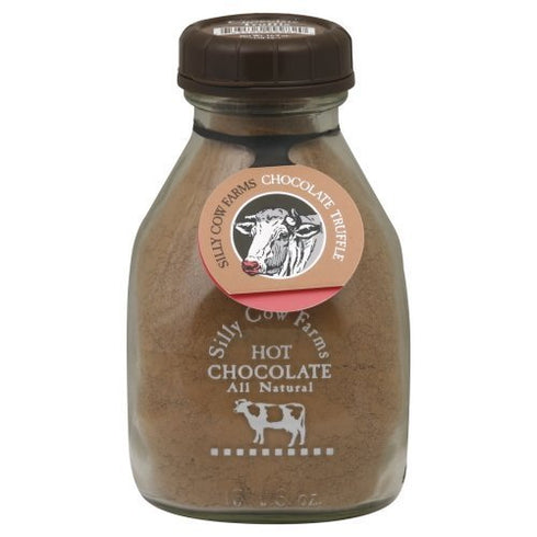 Silly Cow Farms Hot Chocolate (Chocolate-Truffle) 16 oz. glass jar (Pack of 3) by