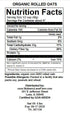 Mulberry Lane Farms 5 Rolled Oats Pounds Old Fashioned Oatmeal, USDA Organic, Non-GMO Bulk