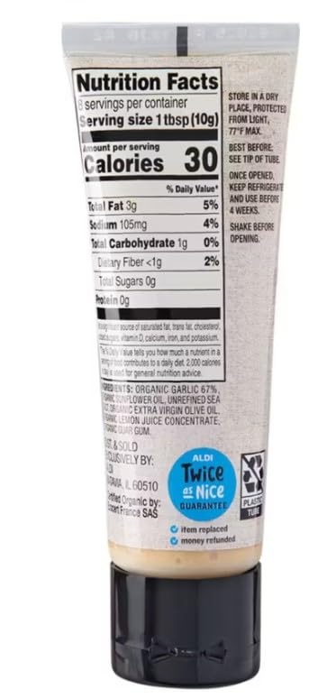 Generic 2.8 oz, Pack 3 Simply Nature Organic Garlic Stir-in Paste