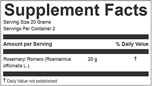 HANAN PERUVIAN SECRETS 100% 1.41oz 40g Romero| Natural Rosemary | / |Naturally Aids in Alleviating Digestive