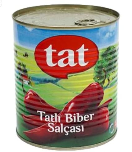 Generic 30 Oz, Pack 4 Tat Sweet Red Pepper Paste, Turkish Tatli Biber Salcasi in Can
