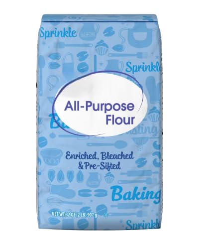Generic All-Purpose Wheat Flour, 2 Pound Bag Fine Milled Baking Flour for Bread,