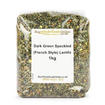 Buy Whole Foods (1kg) Dark Green Speckled (French Style) Lentils