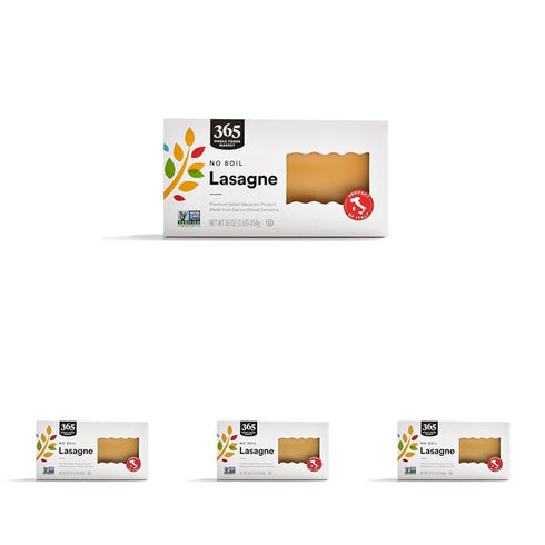365 by Whole Foods Market, Pasta Lasagne No Boil, 16 Ounce (Pack