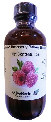 OliveNation Raspberry Baking Emulsion, Water Soluble Flavoring, 4 ounces, Kosher, Gluten Free, Vegan