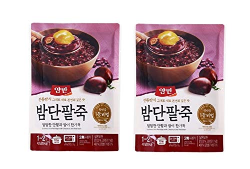 Yasik Dongwon Korean Porridge Pouch(420g): | 2, Sweet Red Bean, 2 Pouches